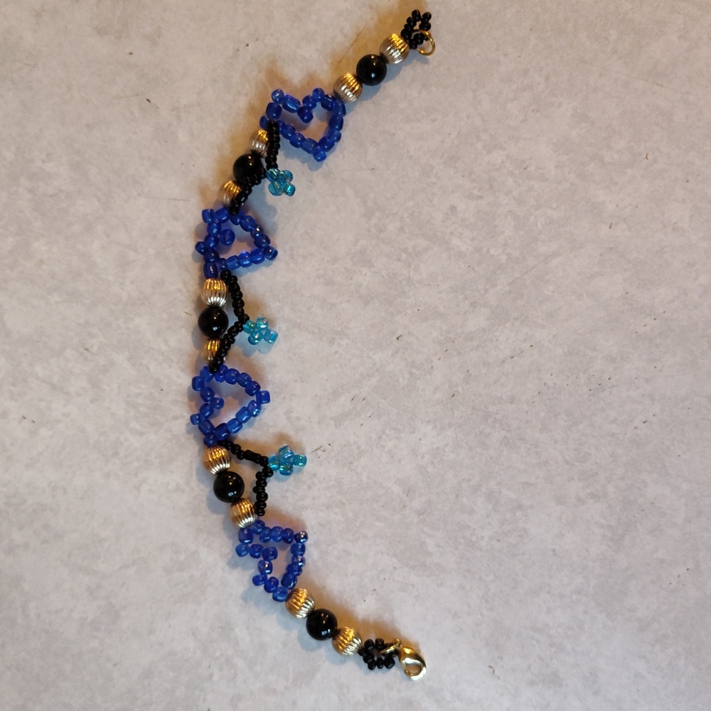 Handcrafted Beaded Heart Bracelet